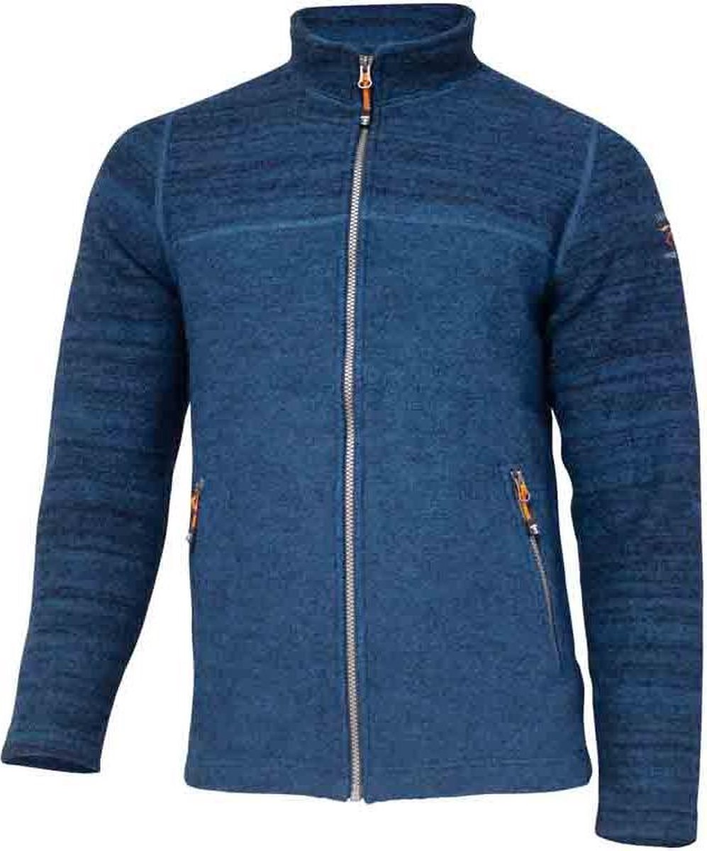 Ivanhoe Outdoorvest Jon Heren Wol Blauw Maat S