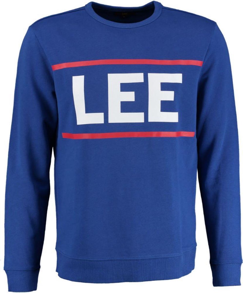 Lee kobaltblauwe sweater - Maat  XL