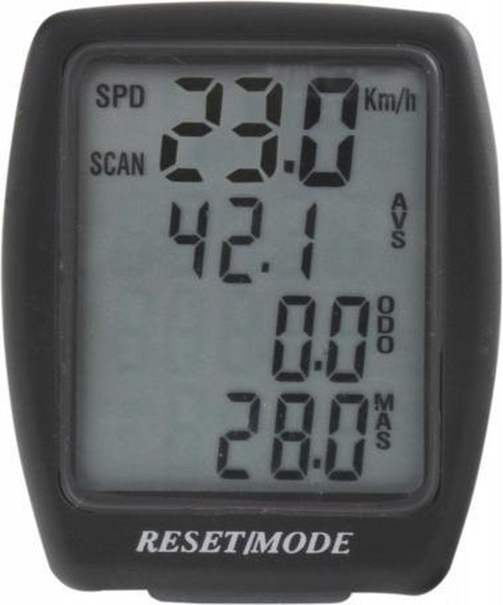 Ventura IV - Fietscomputer - Bedraad - 14 Functies - Zwart