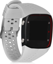 kwmobile horlogeband voor Polar M400 / M430 - siliconen armband voor fitnesstracker - grijs