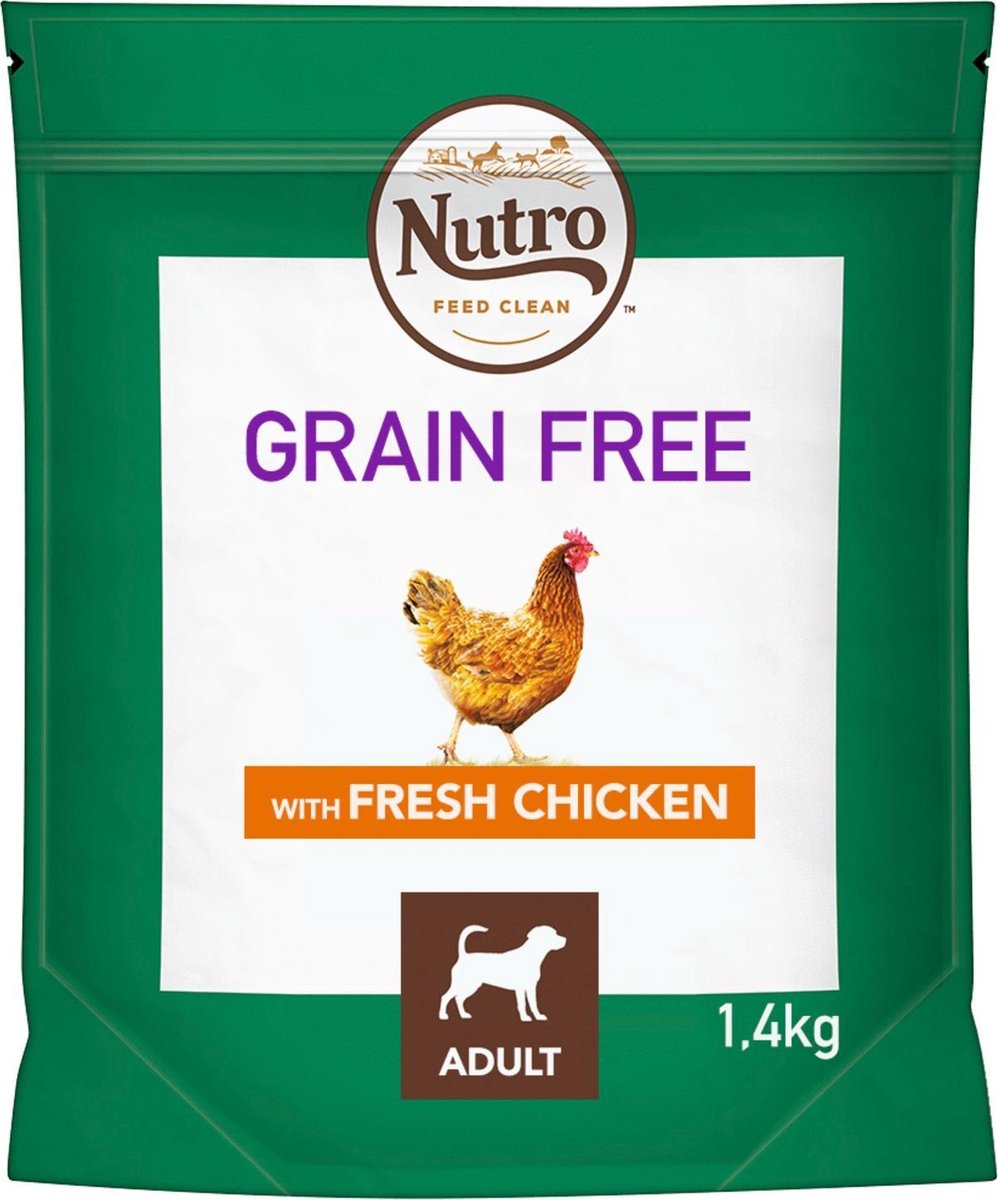 Nutro Adult Grain Free Medium Kip - Hondenvoer - 1.4 kg
