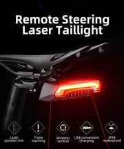 Baymate Fiets Achterlicht USB Oplaadbare Draadloze Waterdichte MTB Veiligheid Intelligente Afstandsbediening Turn Sign Fiets Licht Lamp