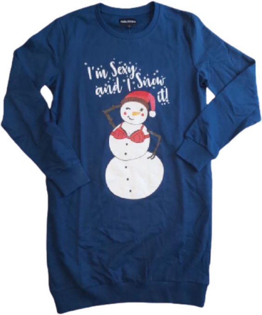 Kerst sweatdress I'm Sexy and I Snow it! Maat XL