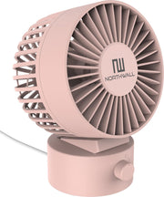 Northwall Mini USB Ventilator - Tafelventilator Roze - Stille Mini Fan - Retro Bureau Ventilator - Klein