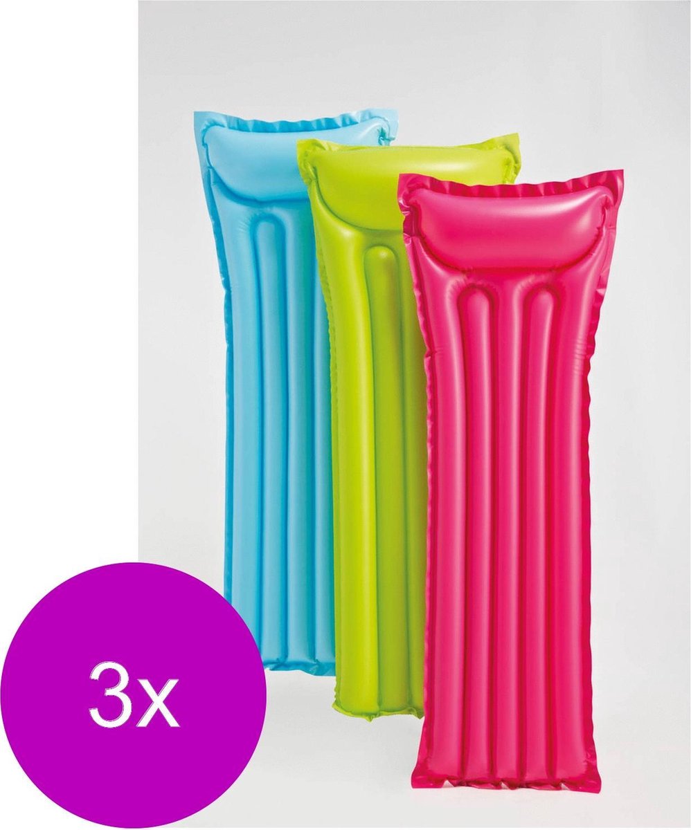 Intex Economat Luchtbed - Luchtbedden - 3 x 183x69 cm Assorti