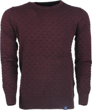 Ferlucci - Exclusieve Heren trui - 100% Katoen - Silvio - Bordo Rood