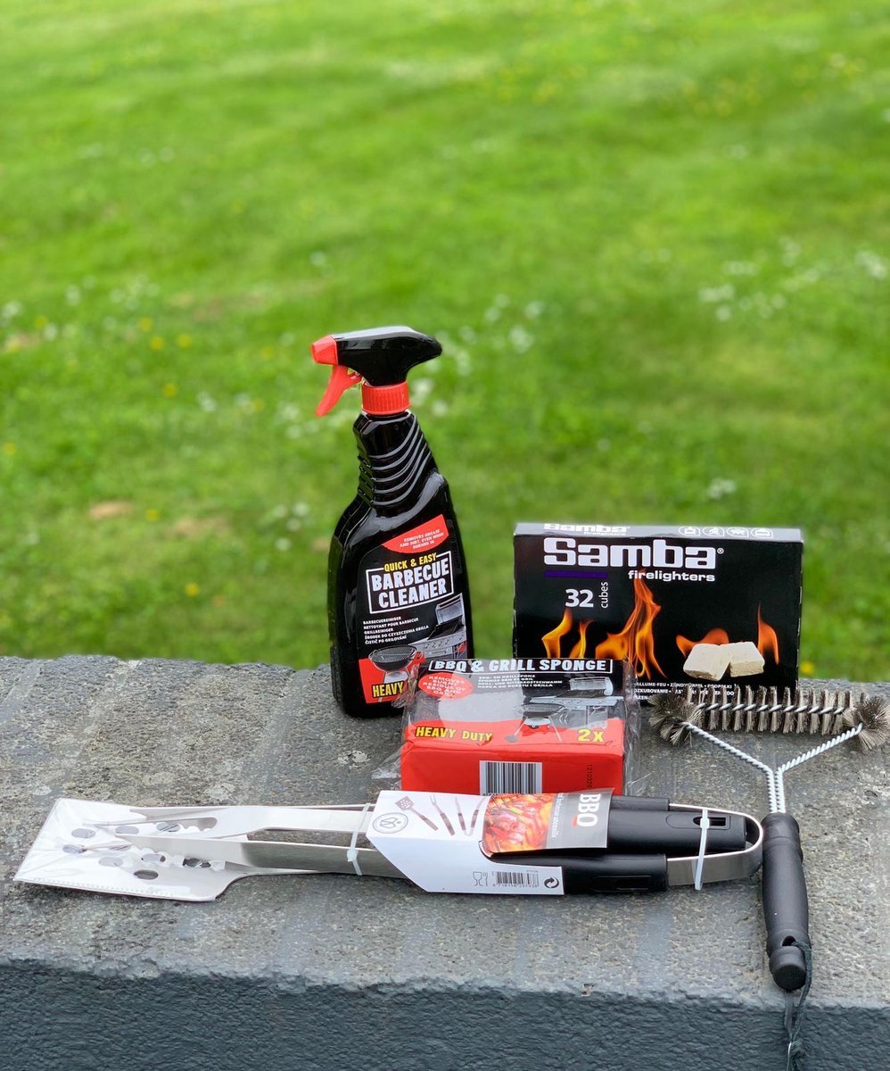 BBQ-Set | Grillset | Spatel | BBQ Vork | Schoonmaak