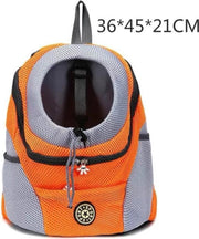 Honden rugzak Oranje| Draagtas puppy | Maat M tm 8 kg
