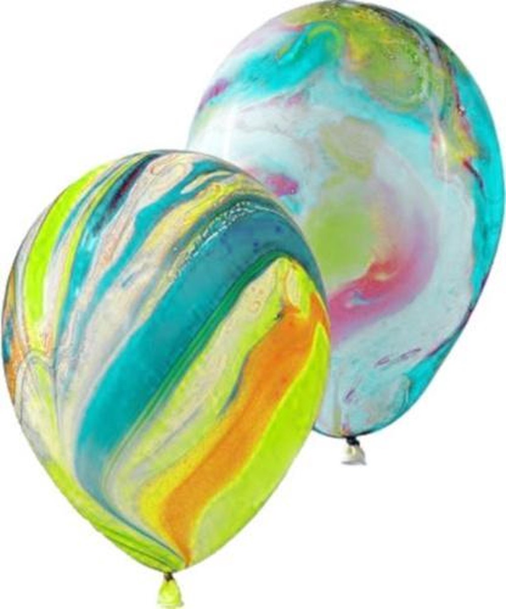 Tib Ballonnen Marble 30 Cm Latex 4 Stuks