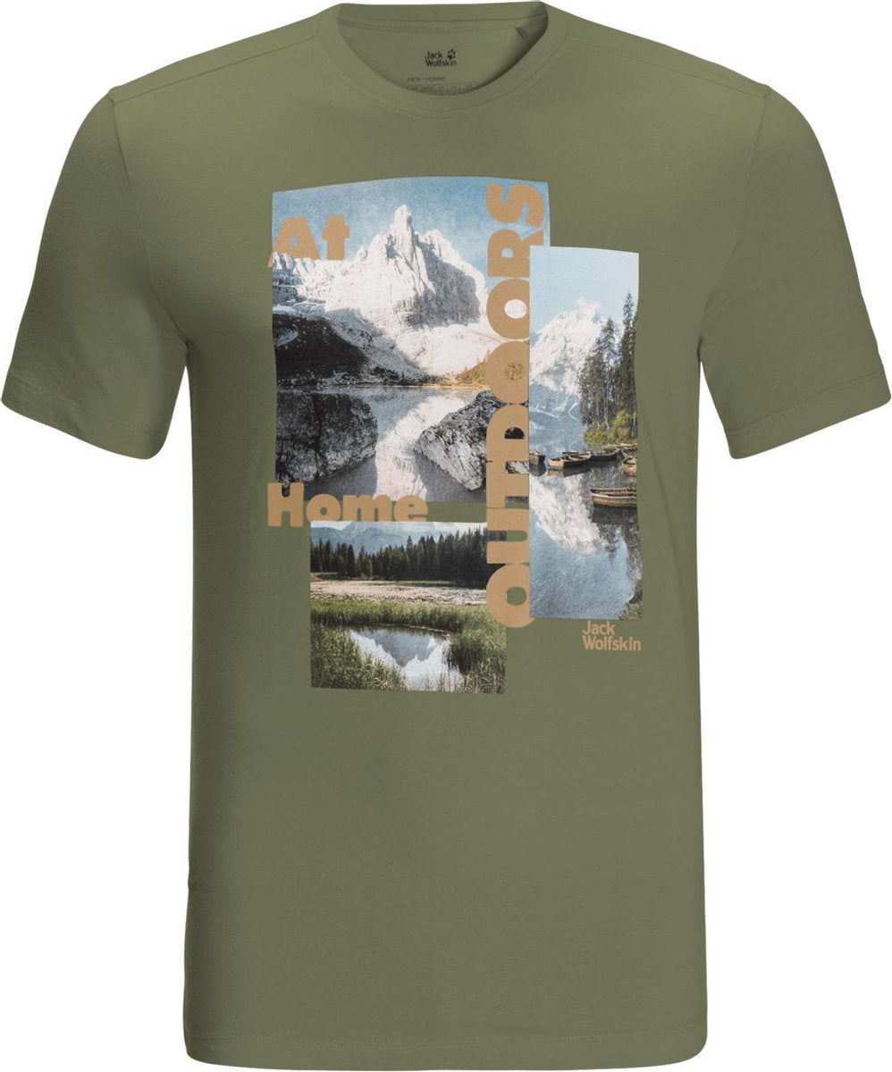 Jack Wolfskin Lake Morning T M T-Shirt Shortsleeve Light Moss Men