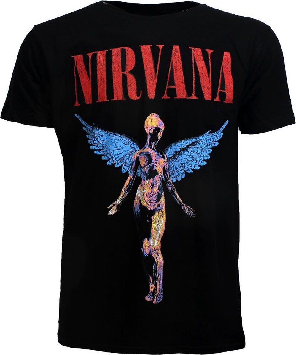 Nirvana In Utero Angelic T-Shirt Zwart