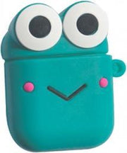 Hidzo Hoes voor Apple's Airpods 1/2 - Smile - Groen - Siliconen