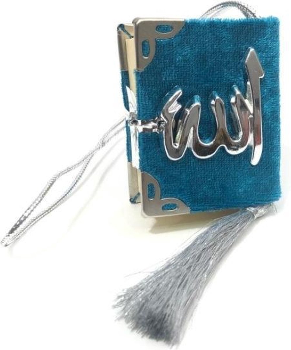Fluwelen Koran voor auto Ocean Blauw Zilver