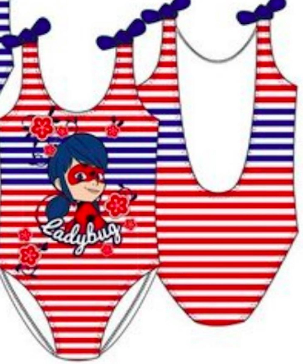 Miraculous Ladybug badpak - rood - maat 110 / 5 jaar