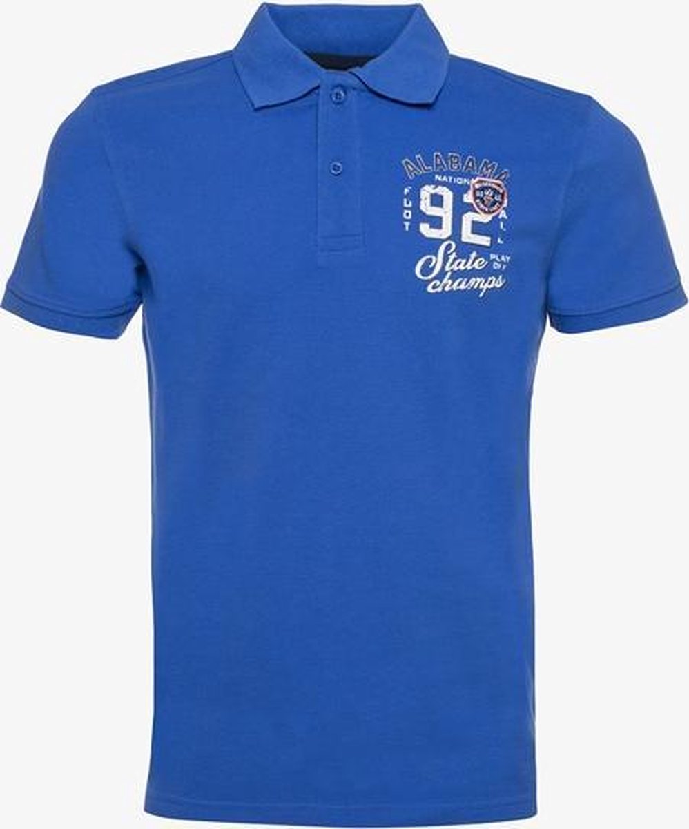 Unsigned heren polo - Blauw - Maat L