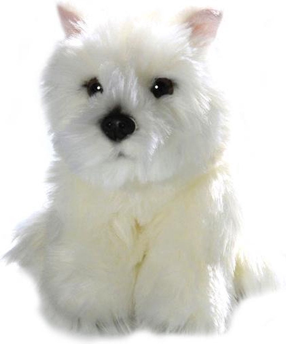 Bicolini Knuffelhond Zittende Westie Pup Wit 22 Cm