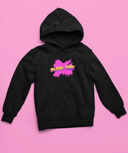 BlackPink Black Pink BP Cartoon Kdrama Bubblegum Style Grafitti Urban Kpop Fan Girlband Girl Squad Queens Album Merchandise Hoodie Zwart Maat S