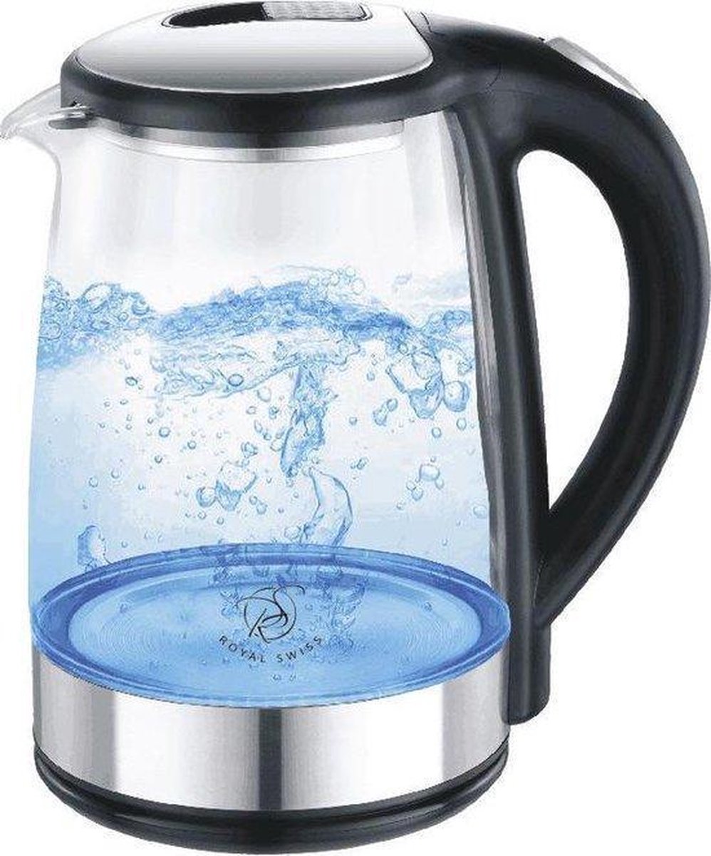 Royal Swiss - Waterkoker - Glazen met LED - Waterkoker 1