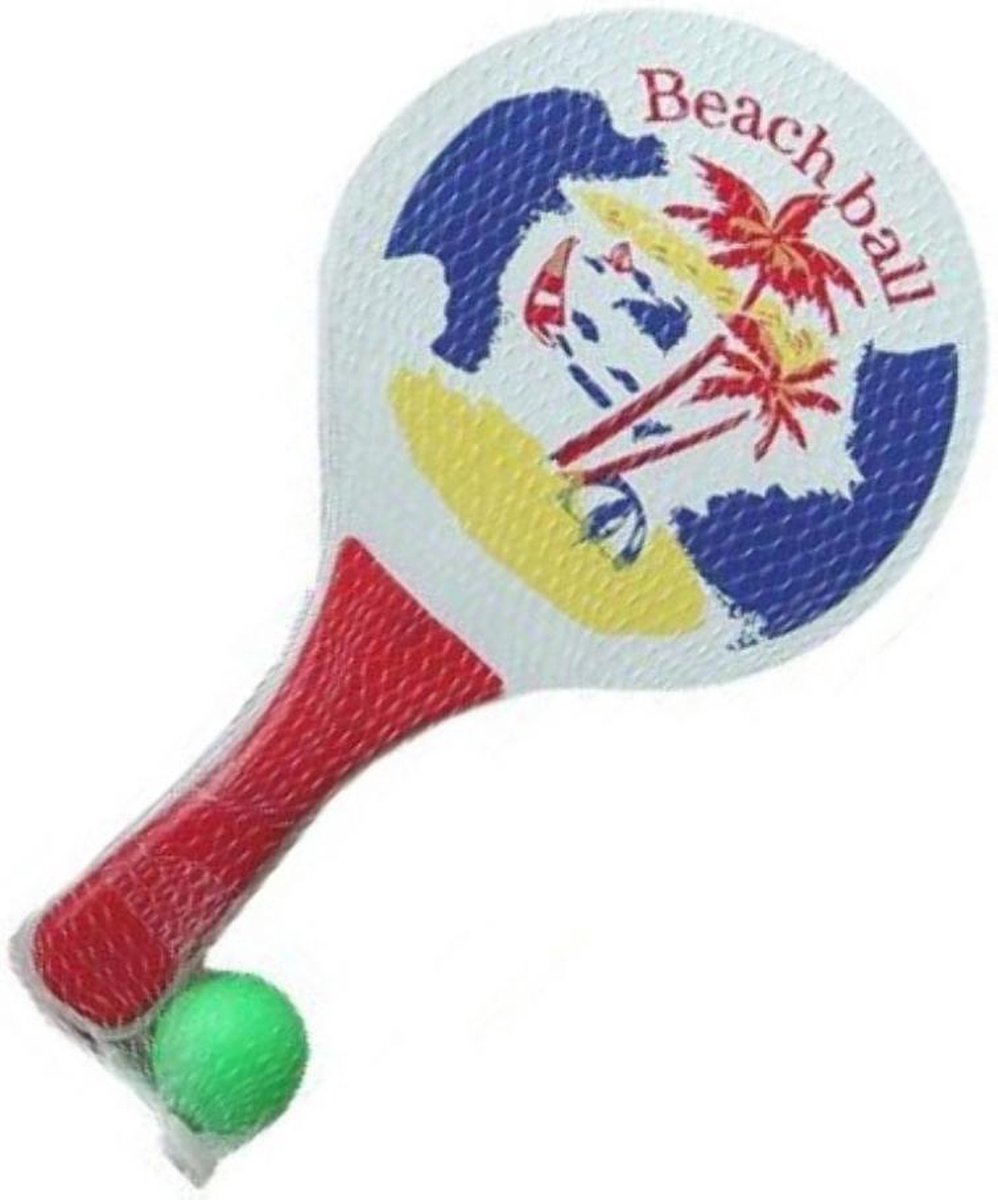 Orange85 Beachball set - Hout - Inclusief Bal - Tennis - Strandtennis