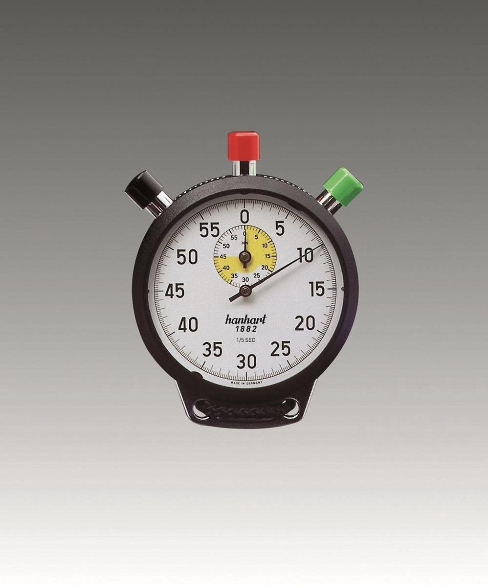Hanhart stopwatch mechanisch Amigo 141.6434-00  - 1/5 sec -  60 min.