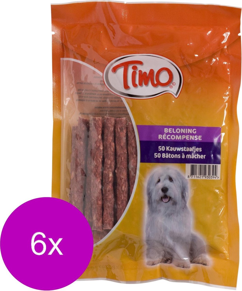 Timo Kauwstaafjes Munchy 10 cm - Hondensnacks - 6 x 50 stuks