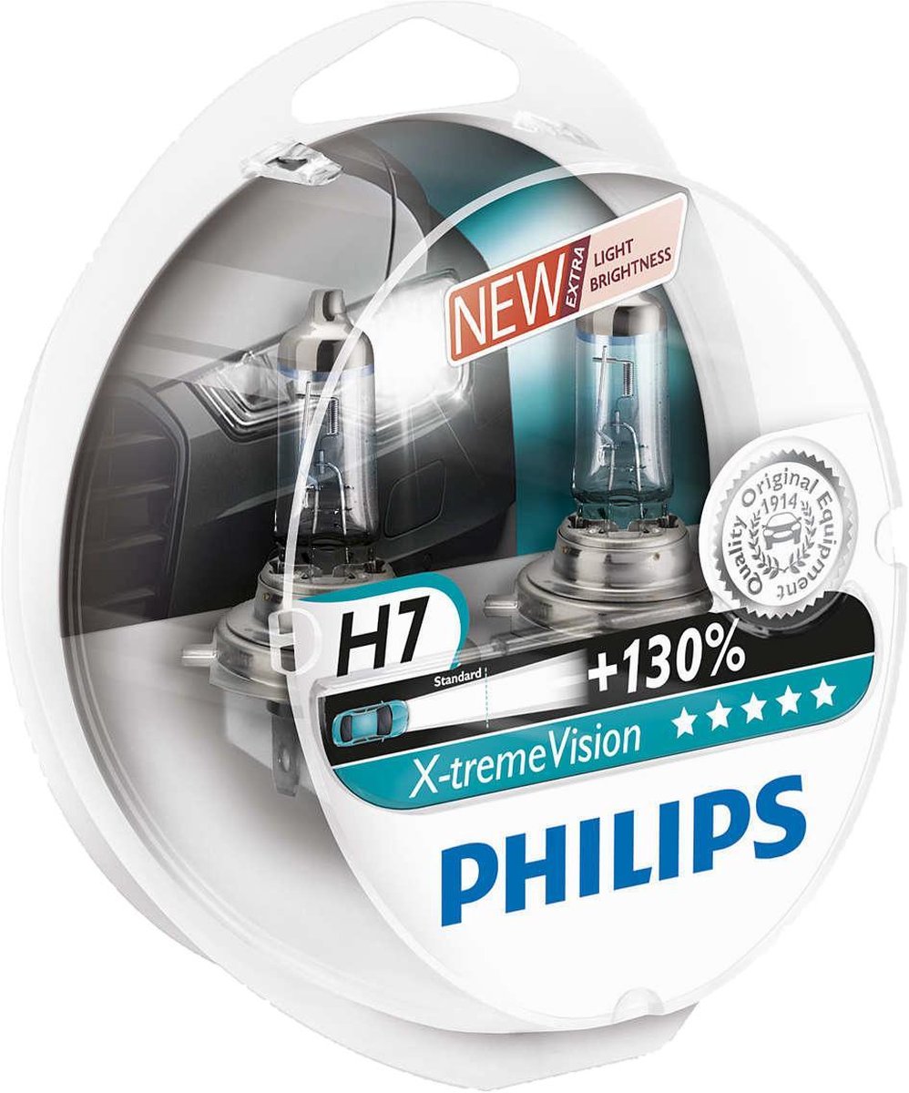 Philips X-tremeVision - Auto Koplampset H7 - 12V 55/60W - 2 Stuks