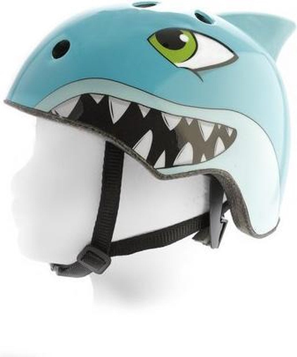 Pexkids Helm Dier Haai Blauw 54-58 cm - Kinderhelm - Fietshelm voor kinderen