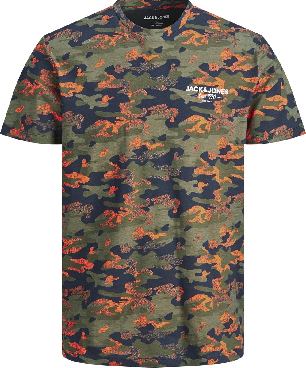 JACK&JONES JUNIOR JJSOLDIER AOP TEE SS CREW NECK JR Jongens T-shirt - Maat 128