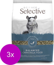 Supreme Science Selective Chinchilla - Chinchillavoer - 3 x 1.5 kg