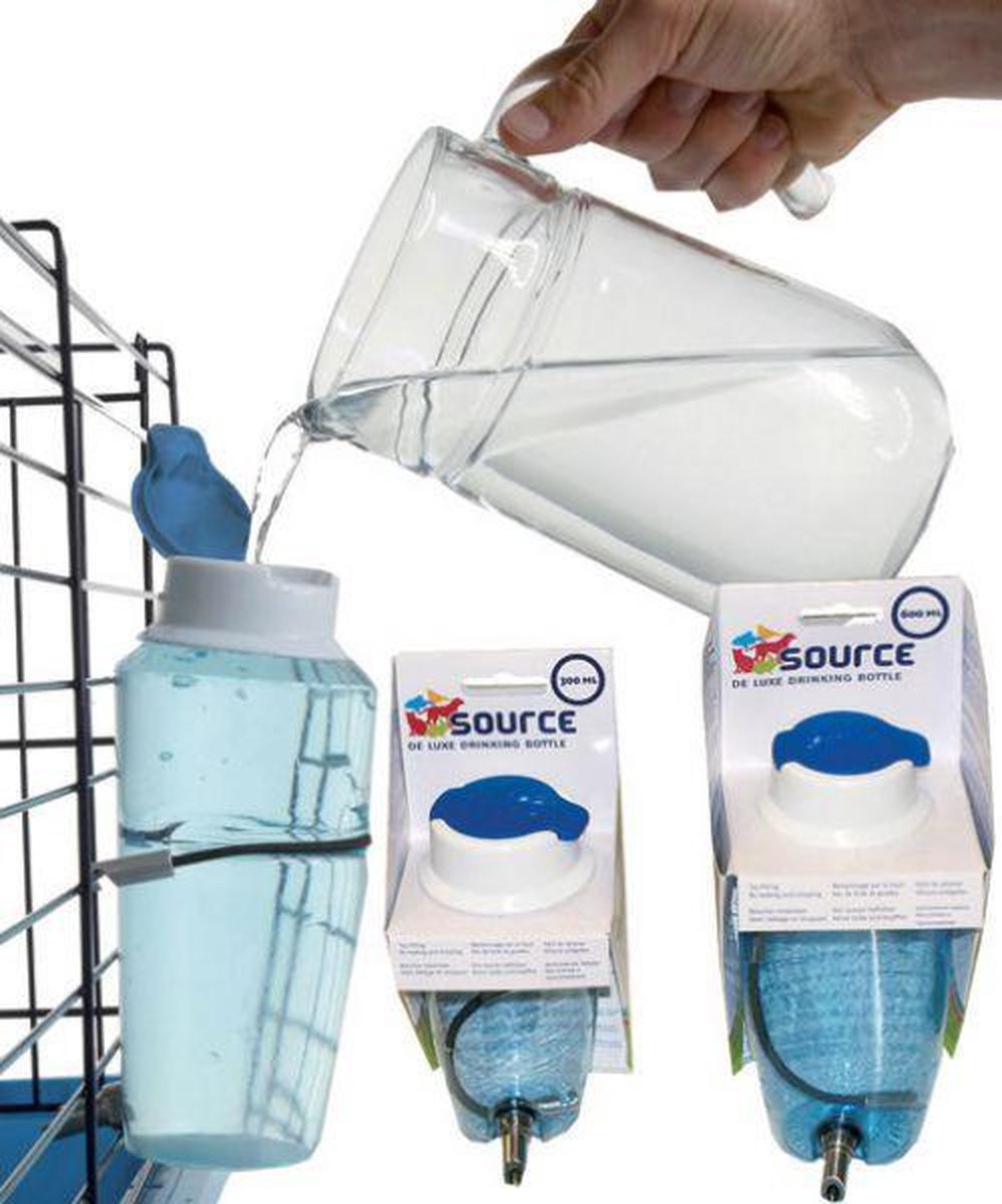 Source drinkfles met deksel en rvs tuit 1000 ml