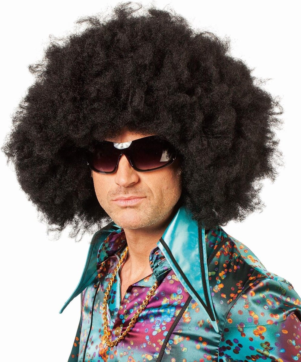 Afro kleine krul zwart