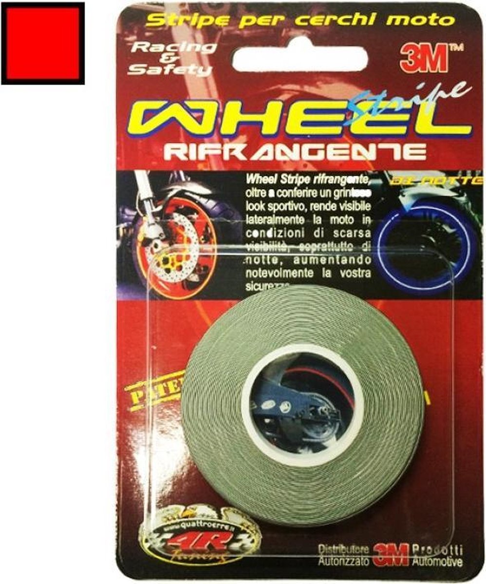 3m Wiel Reflectietape 5 Mm X 6 M Rood