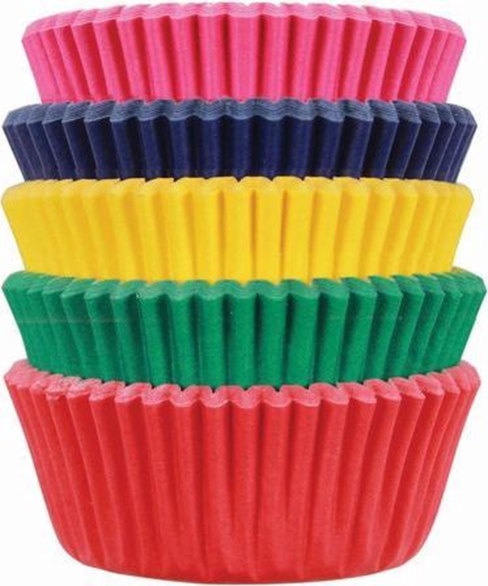 Cupcake cups PME MINI Kleuren carnival 100 stuks