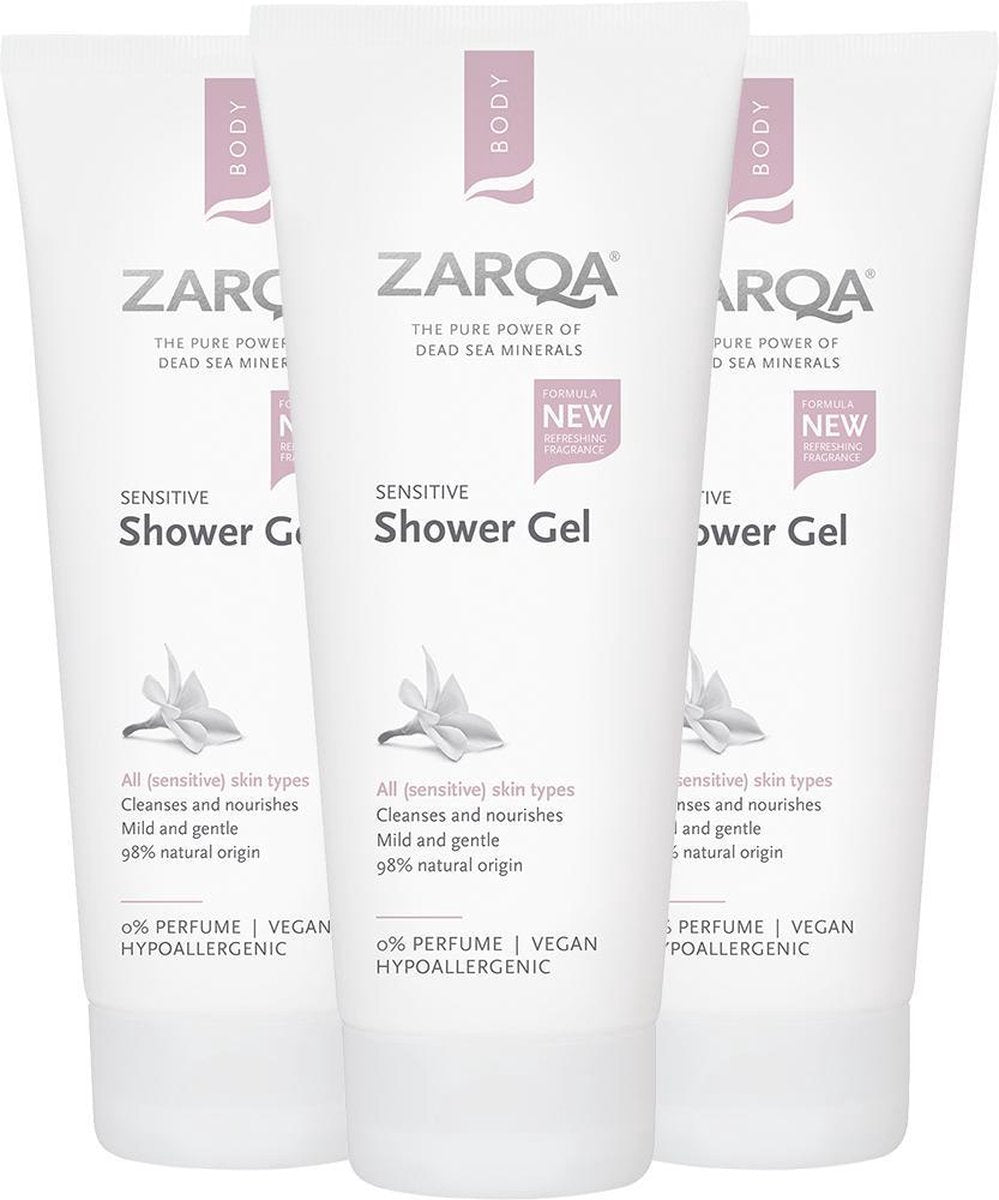 3x Zarqa Douchegel Sensitive 200 ml