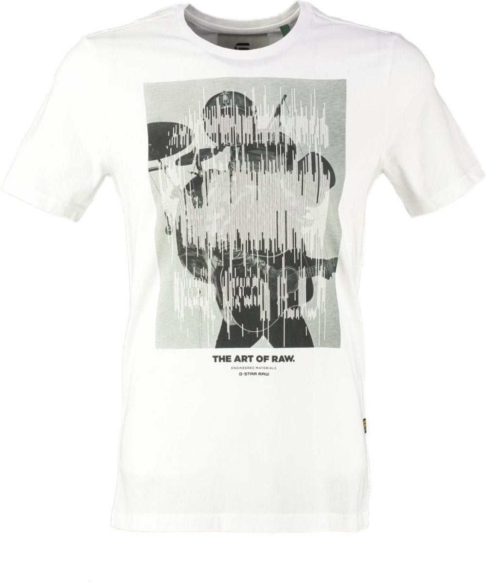 G-star wit slim fit t-shirt - valt kleiner - Maat S