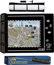 Legpuzzel Puzzelmat met Indicatielijn - 2in1 Oprolbaar Puzzelkleed & Opbergsysteem Incl. Puzzelrol – Puzzel Mat 1500 Stukjes - Puzzelaccessoires - Portapuzzle