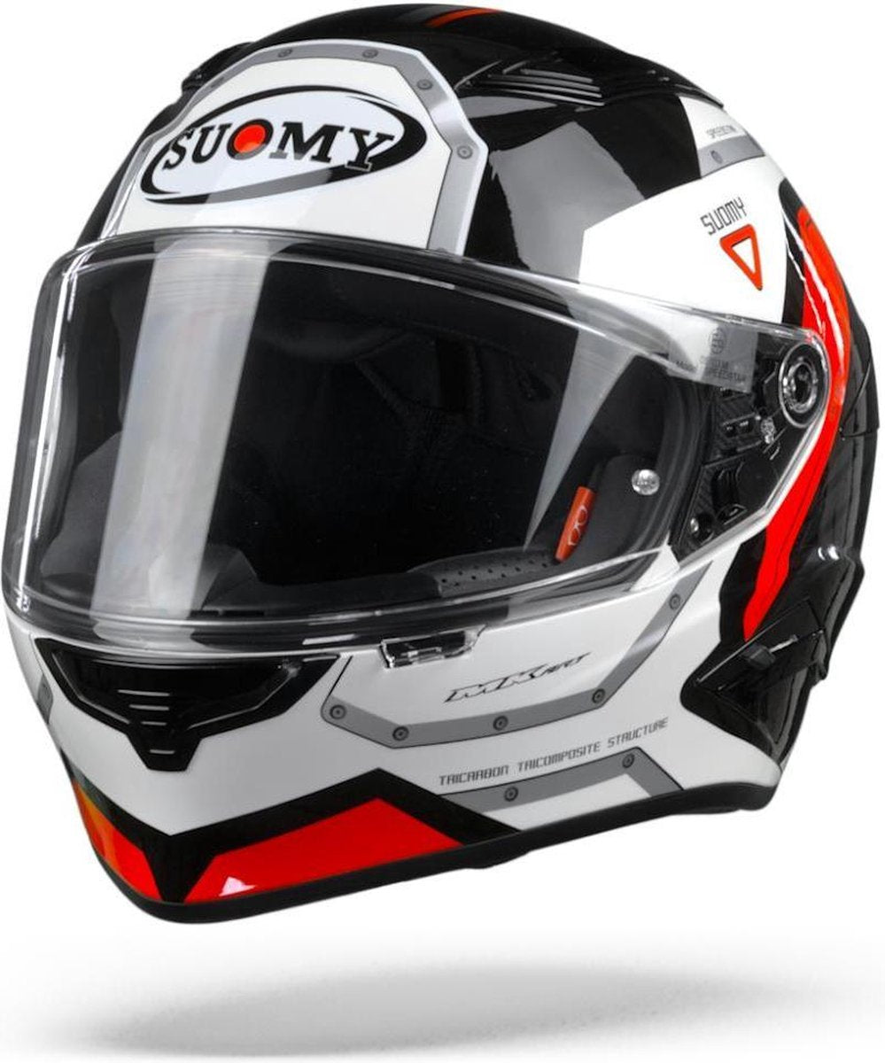 Suomy Speedstar Airplane White Red Full Face Helmet S