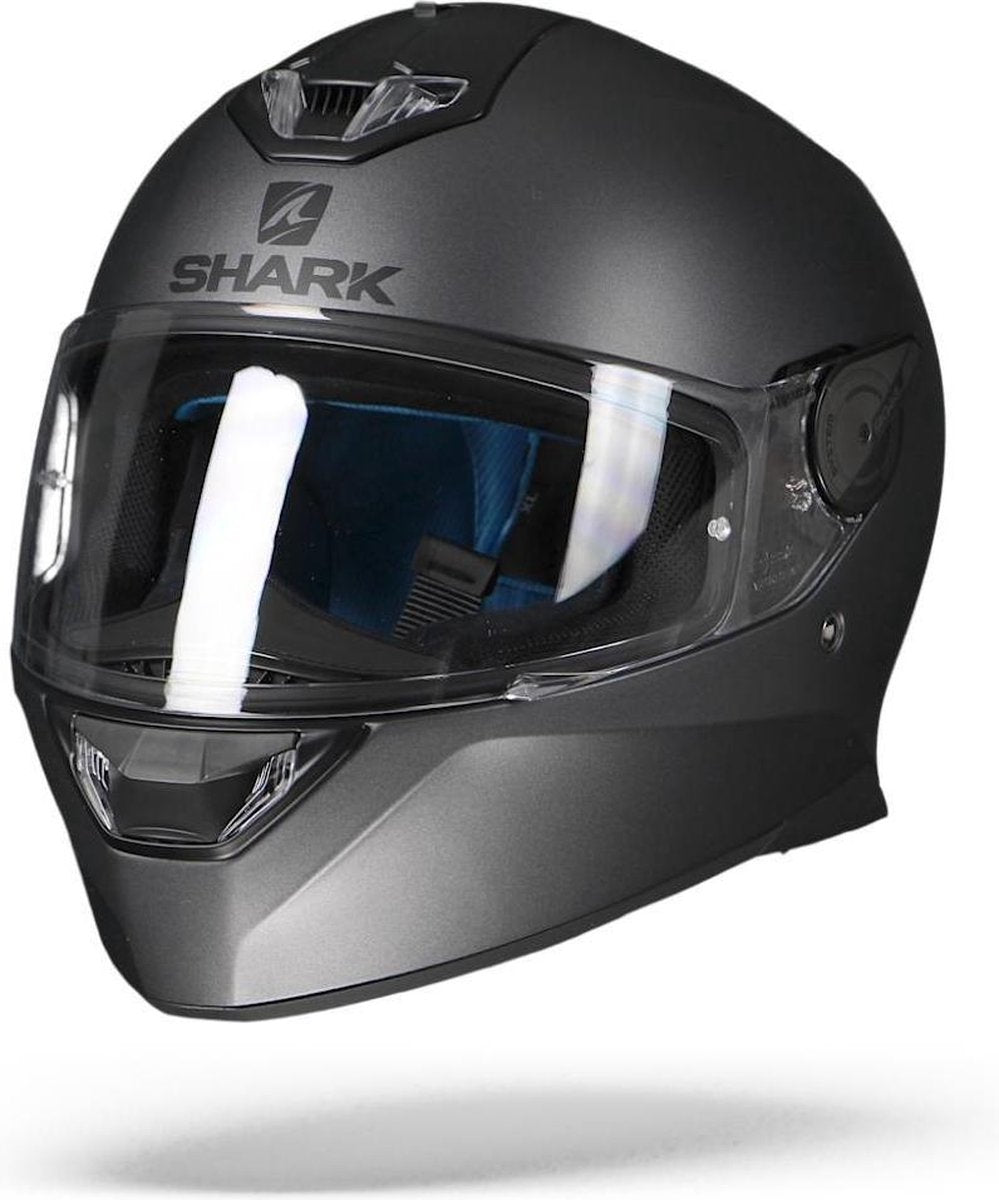 Shark Skwal 2 Blank AMA Mat Antraciet Integraalhelm - Motorhelm -  Maat M