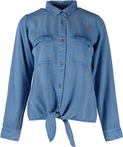 REBELZ blouse Farah - jeansblauw maat M