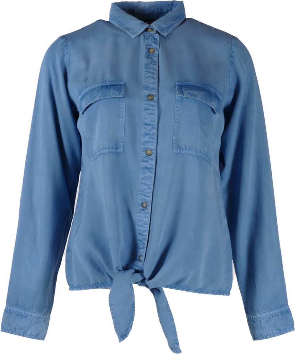 REBELZ blouse Farah - jeansblauw maat M