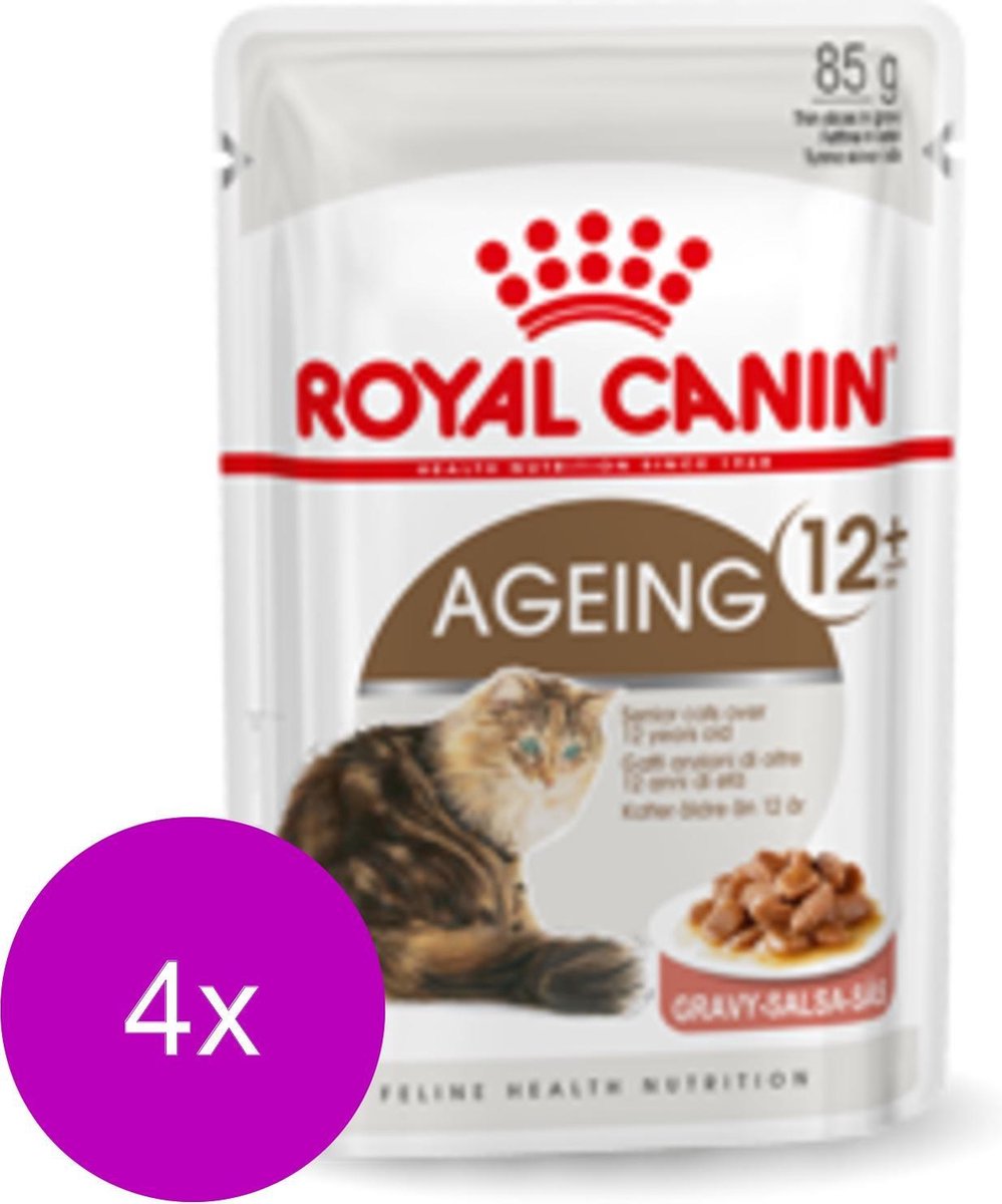 Royal Canin Fhn Senior Ageing 12plus Mp Pouch - Kattenvoer - 4 x 12x85 g