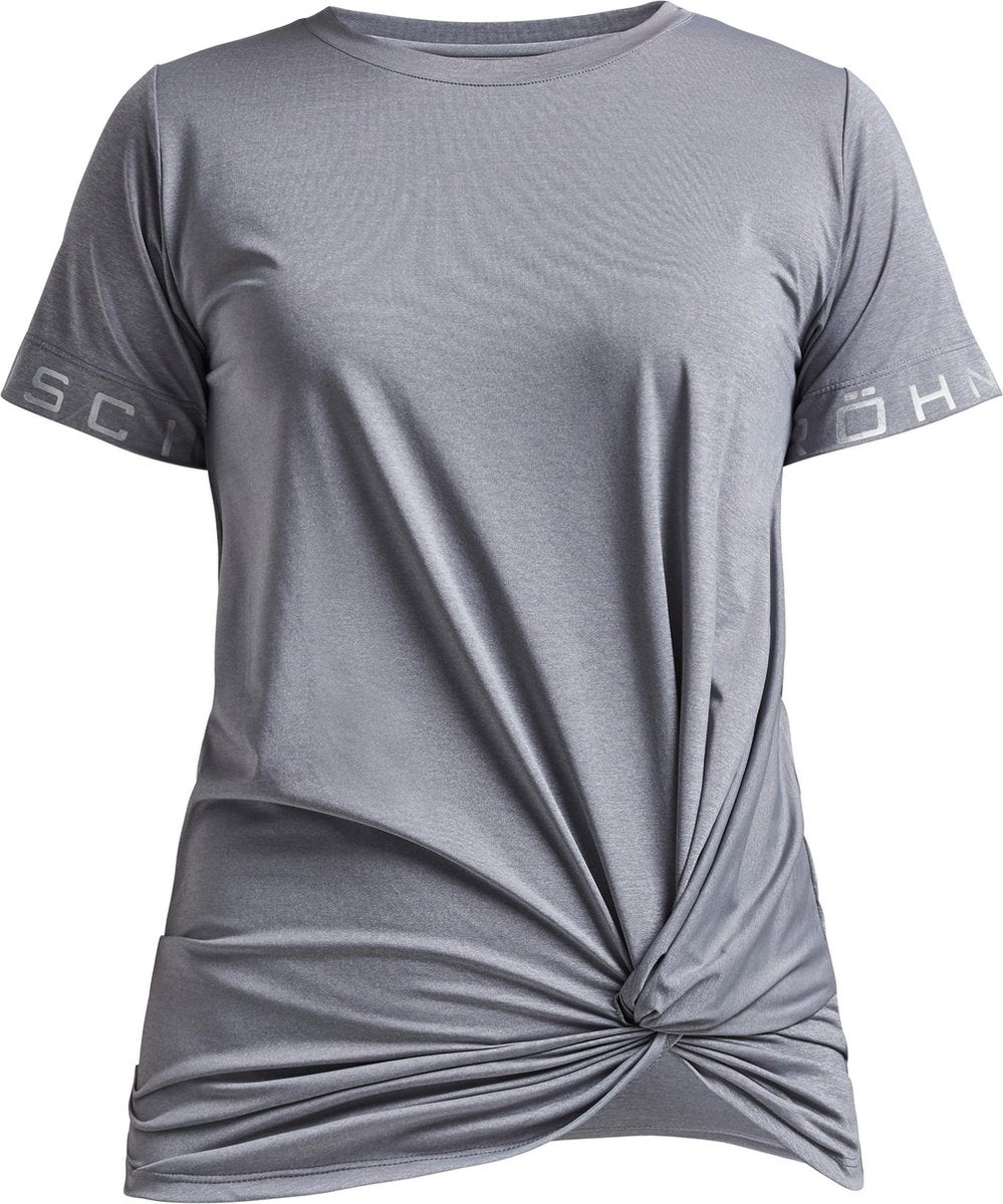 Röhnisch Sportshirt Clara Dames Polyester/elastaan Grijs Mt Xl