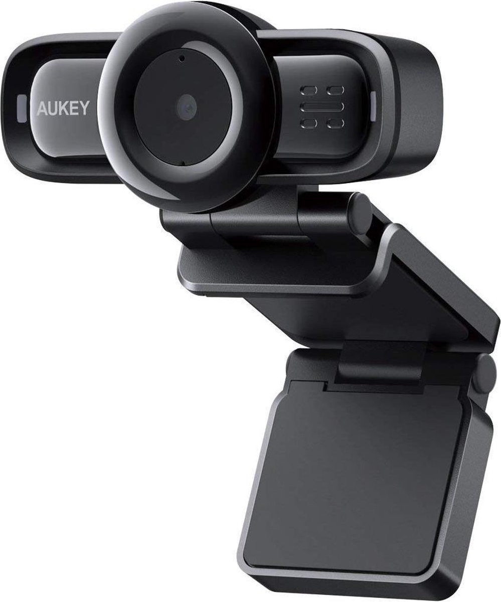 AUKEY PC-LM3 webcam 2 MP 1920 x 1080 Pixels USB 2.0 Zwart