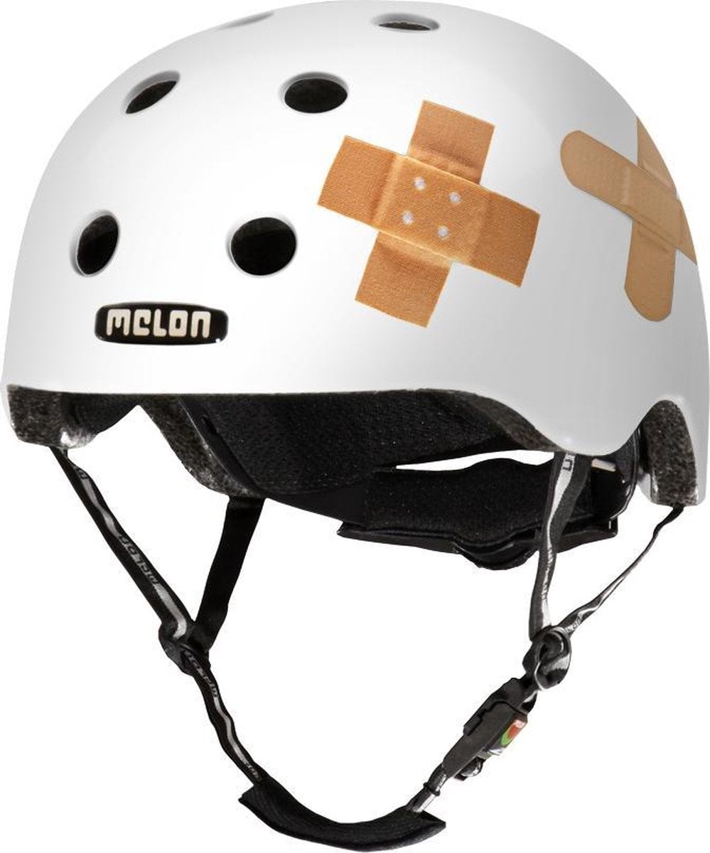 Melon Story Plastered White Fietshelm - Maat XL/2XL (58-63 cm) - Wit