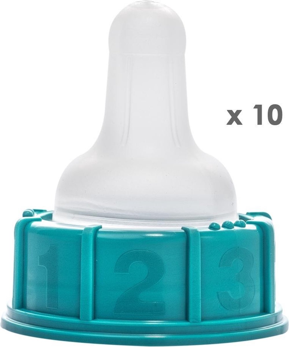 10x lekvrije Materni 1-2-3 spenen groen voor baby's >2