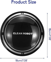 WiseGoods Slimme Robot Stofzuiger - Stille Automatische Vacuum Cleaner - Zonder Zak - Draadloos - Zwart