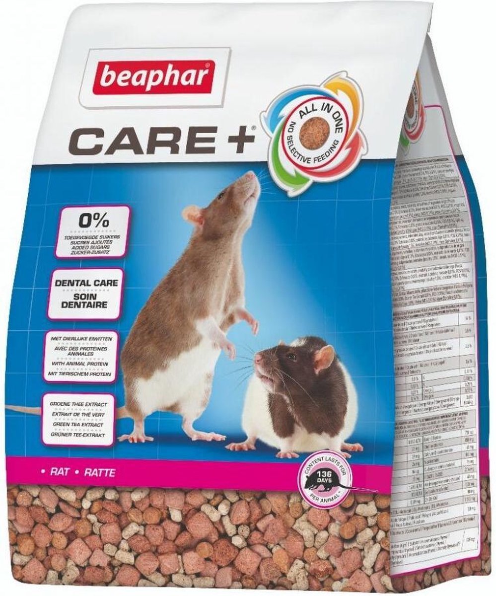 4x Beaphar Care+ Rattenvoer 1