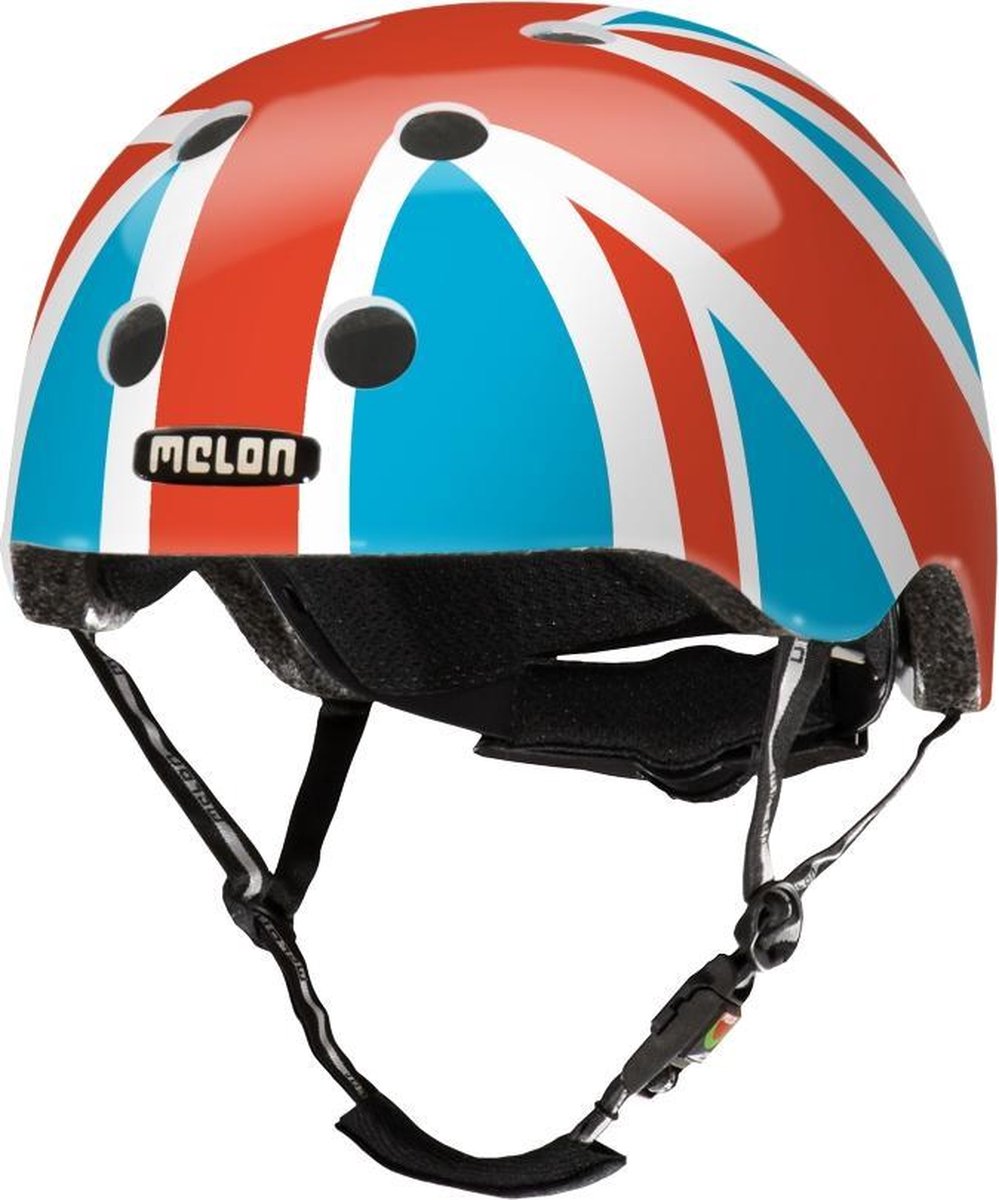 Melon Union Jack Summer Sky Fietshelm - Maat XXS-S (46-52cm) - Rood/Blauw