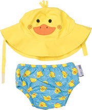 Zoocchini UV zwemluier setje Puddles the Duck - maat M