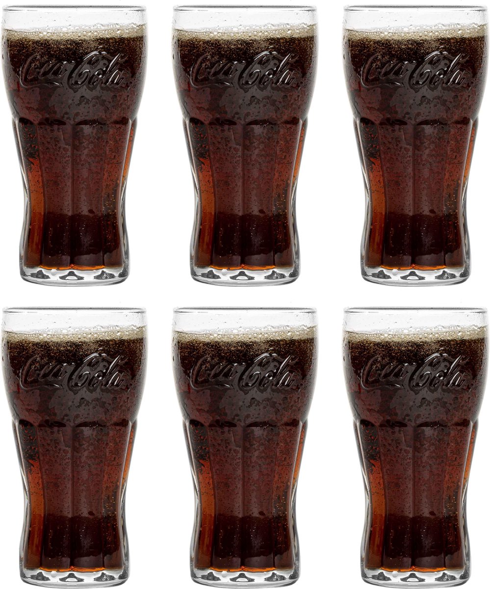 Coca-Cola Contourglazen 20cl - 6 stuks